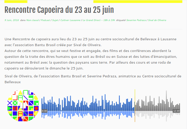 Rencontre Capoeira 2016